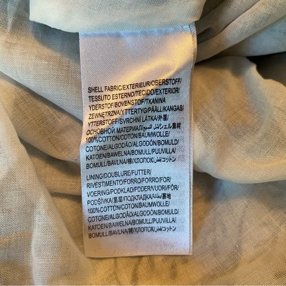 FARM RIO BLUE PALMS BALLOON SLEEVE DRESS SIZE MEDIUM NEW with TAGS - Picture 13 of 16